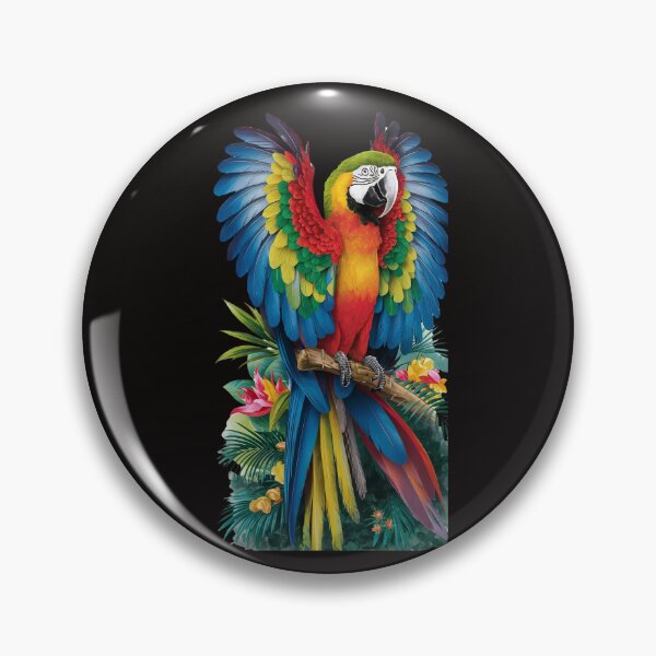 Item preview, Macaw parrot art gallery designed and sold by DunuStore.