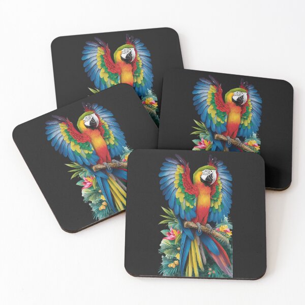Item preview, Macaw parrot art gallery designed and sold by DunuStore.