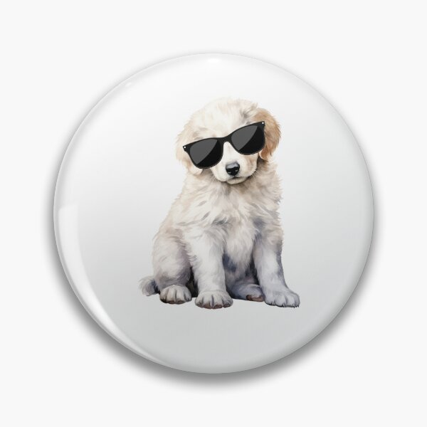 Item preview, Kuvasz Puppy Wearing Sunglasses designed and sold by TheAnimalZ00.