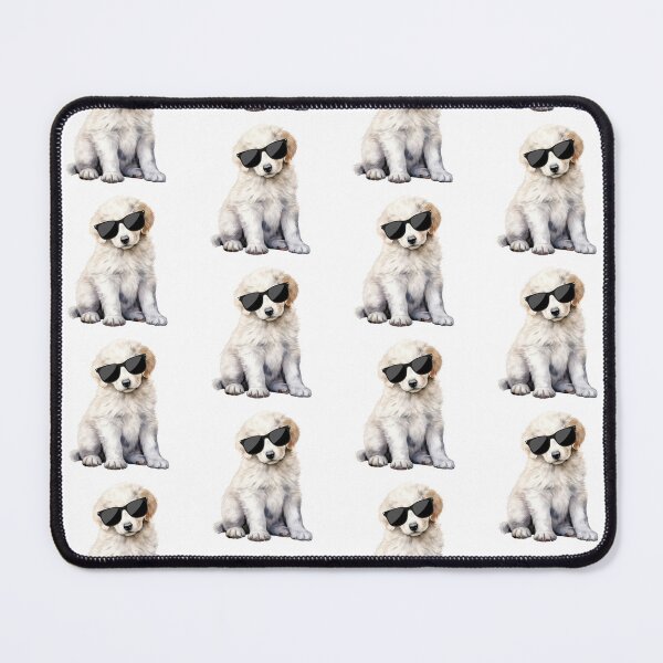 Item preview, Kuvasz Puppy Wearing Sunglasses designed and sold by TheAnimalZ00.