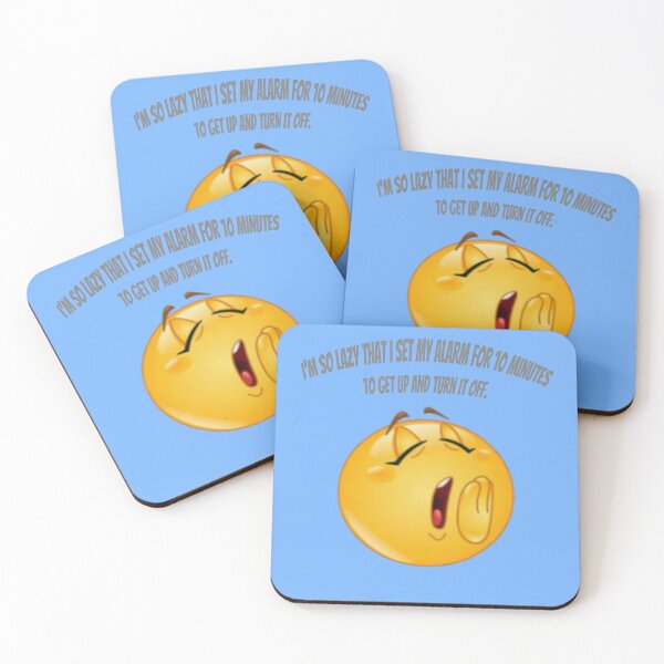 Item preview, I'm so lazy that I set my alarm for 10 minutes to get up and turn it off. designed and sold by Collection de trésors .