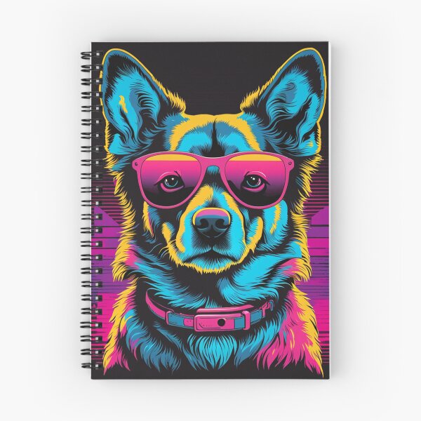 Item preview, Dog with glasses the visionary who sees beyond appearances and values the true character of each being, with its lenses revealing the essence and authenticity behind each gaze designed and sold by Pulsant  Paintings.