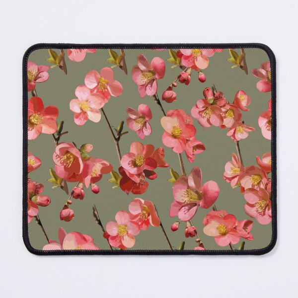 Item preview, Crabapple Blossoms 2024 on Soft Khaki Repeat 5748 designed and sold by Art in My Loft.