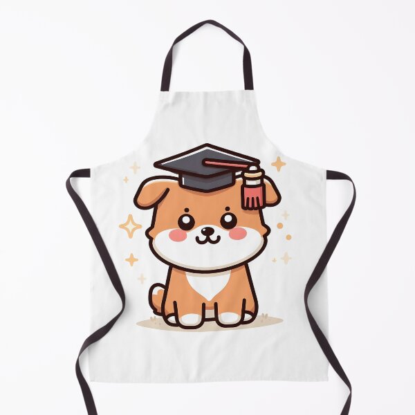 Item preview, Kawaii Dog With Graduation Cap designed and sold by CanvasCutie.