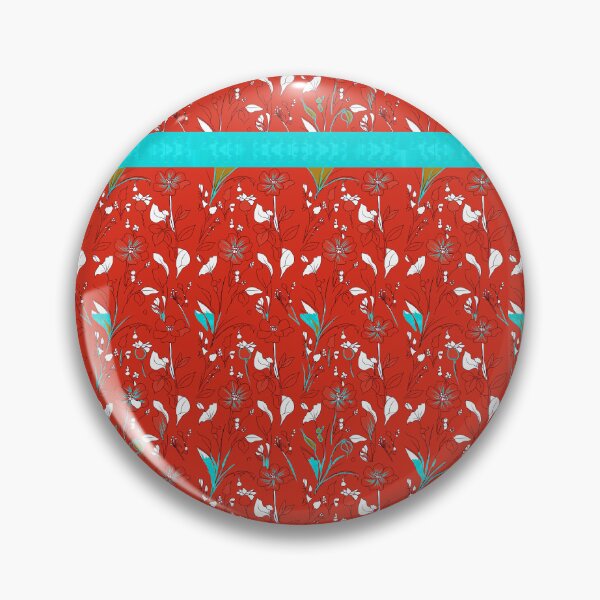 Item preview, Delicate flowers in red designed and sold by Flowersonstuff.