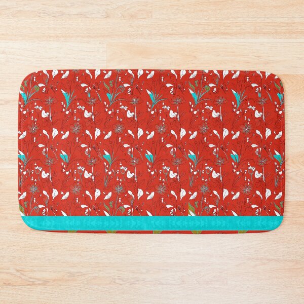 Item preview, Delicate flowers in red designed and sold by Flowersonstuff.
