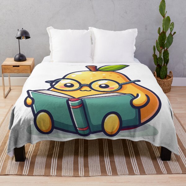 Item preview, Kawaii Pear With Glasses Reading A Book designed and sold by CanvasCutie.