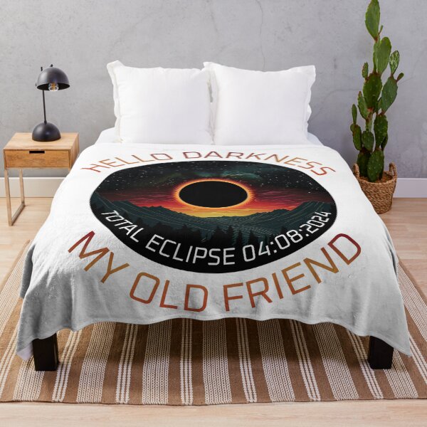Item preview, Total Solar Eclipse Hello Darkness My Old Friend designed and sold by ZeptepiTrends.