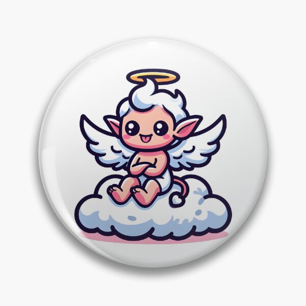 Item preview, Kawaii Dynamic Imp With Angel Wings designed and sold by CanvasCutie.