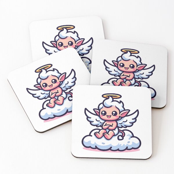 Item preview, Kawaii Dynamic Imp With Angel Wings designed and sold by CanvasCutie.
