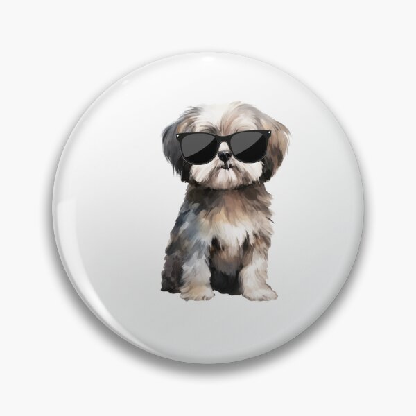 Item preview, Lhasa Apso Puppy Wearing Sunglasses designed and sold by TheAnimalZ00.