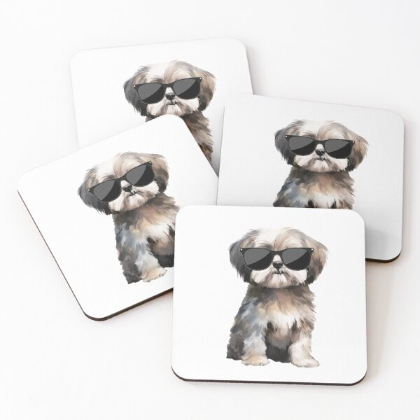 Item preview, Lhasa Apso Puppy Wearing Sunglasses designed and sold by TheAnimalZ00.