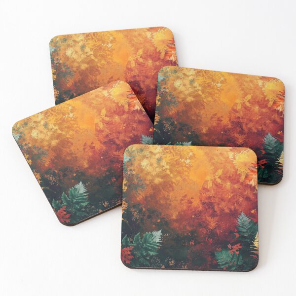Item preview, Expressionist passion Fern  filled serenity Earthy autumn shades Daring designed and sold by llds03102522.