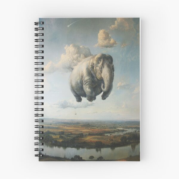 Item preview, The flying Elephant designed and sold by DVK the artist.