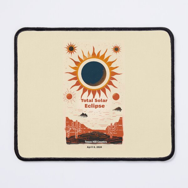 Item preview, Texas Hill Country Eclipse: April 8, 2024 Solar Eclipse Poster designed and sold by David Balzen.