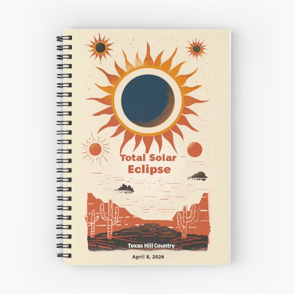 Item preview, Texas Hill Country Eclipse: April 8, 2024 Solar Eclipse Poster designed and sold by David Balzen.