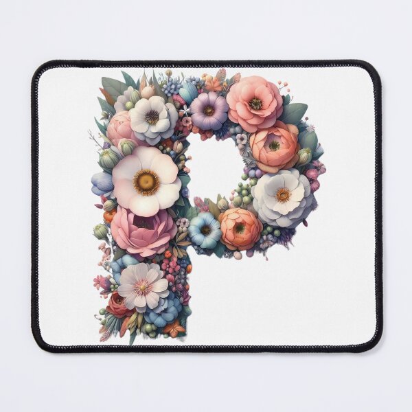 Item preview, Letter “P” containing flowers designed and sold by yeekazar.