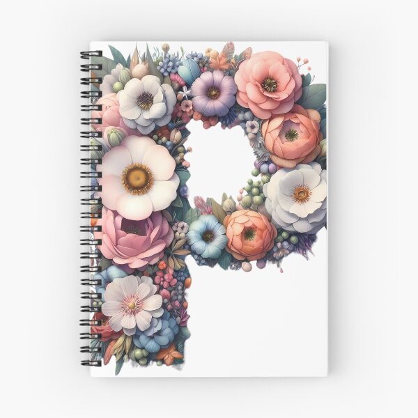 Item preview, Letter “P” containing flowers designed and sold by yeekazar.
