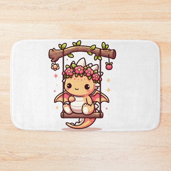 Item preview, Kawaii Adorable Dragon With Flower Crown Hanging designed and sold by CanvasCutie.