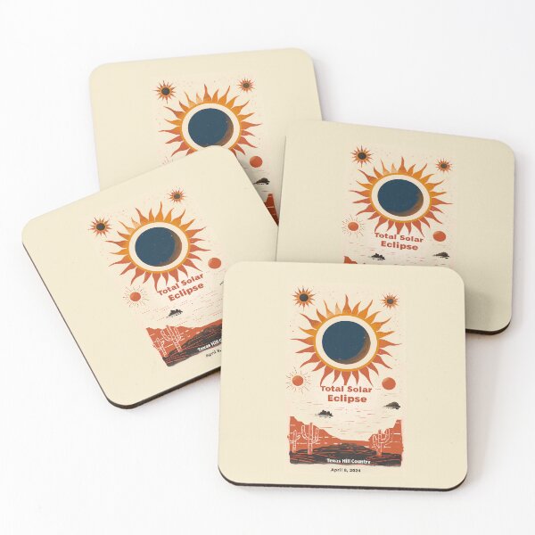 Item preview, Texas Hill Country Eclipse: April 8, 2024 Solar Eclipse Poster designed and sold by David Balzen.