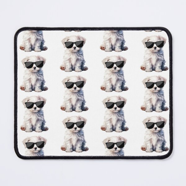 Item preview, Maltese Puppy Wearing Sunglasses designed and sold by TheAnimalZ00.