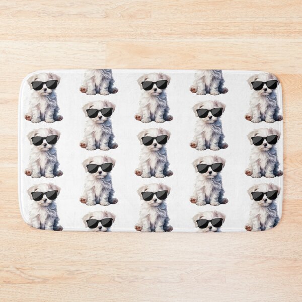 Item preview, Maltese Puppy Wearing Sunglasses designed and sold by TheAnimalZ00.