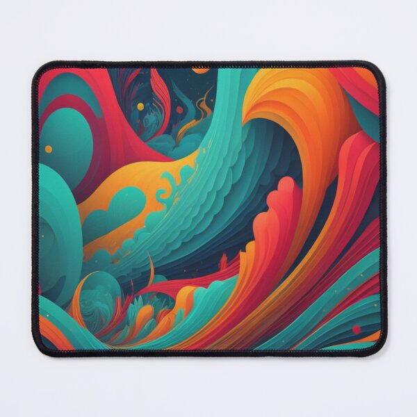 Aperçu de l'œuvre Multicolor Oceanic Flow créée et vendue par Printsalotl.