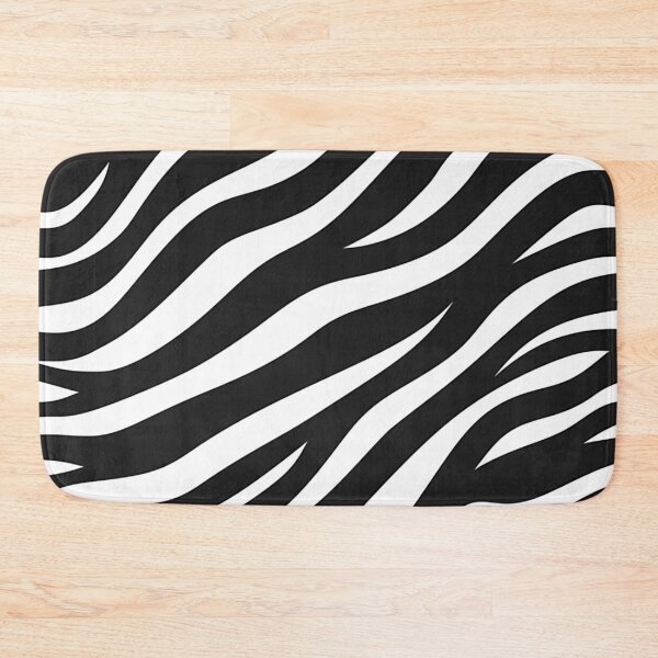 Item preview, Zebra Wavy Lines Black and White Pattern  designed and sold by GrinGalore.