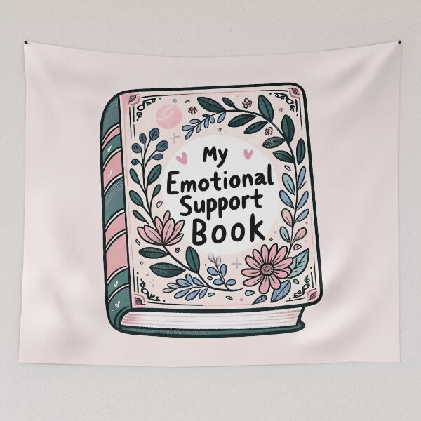 Item preview,  Reading addiction. Reading Enthusiast funny book quote. Emotional Support Book Art - Floral Whimsy book designed and sold by Unitepeople.