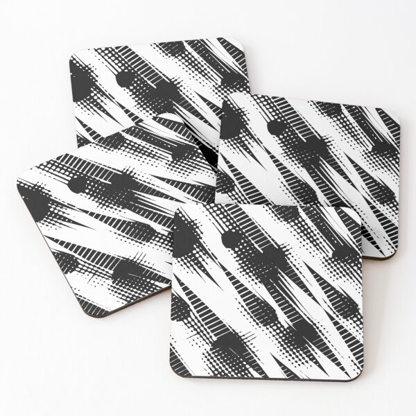 Item preview, Abstract Ink Brush Black And White Ink Blot Design designed and sold by GrinGalore.