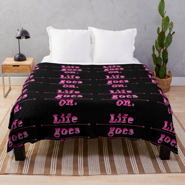 Item preview, Life goes on in dark pink designed and sold by Kalpa.
