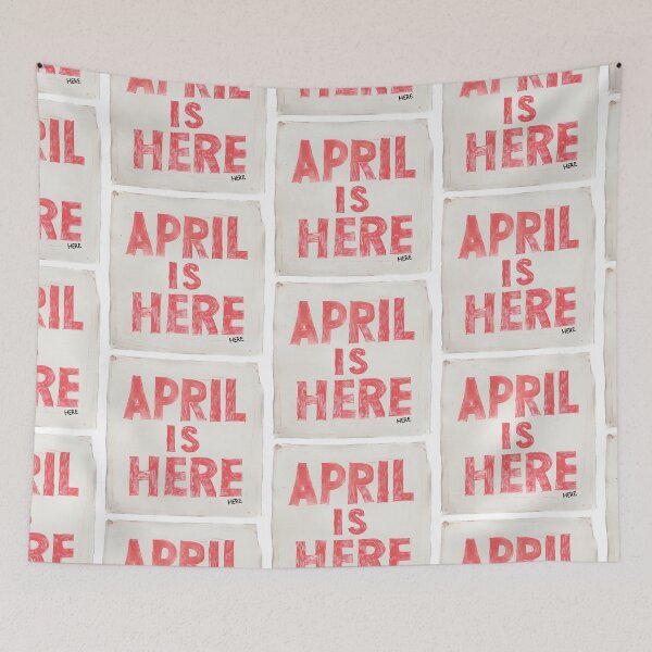 Item preview, April Is Here - Bold Announcement designed and sold by MidArtFusion.