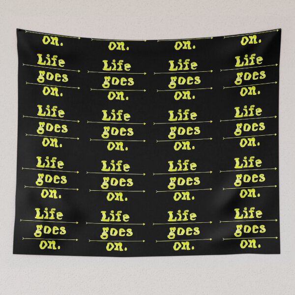 Item preview, Life goes on in yellow designed and sold by Kalpa.