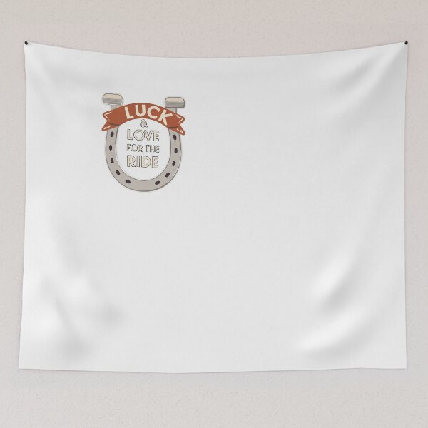 Item preview, Luck & Love for the Ride Horseshoe Sticker designed and sold by NiftyWrx.