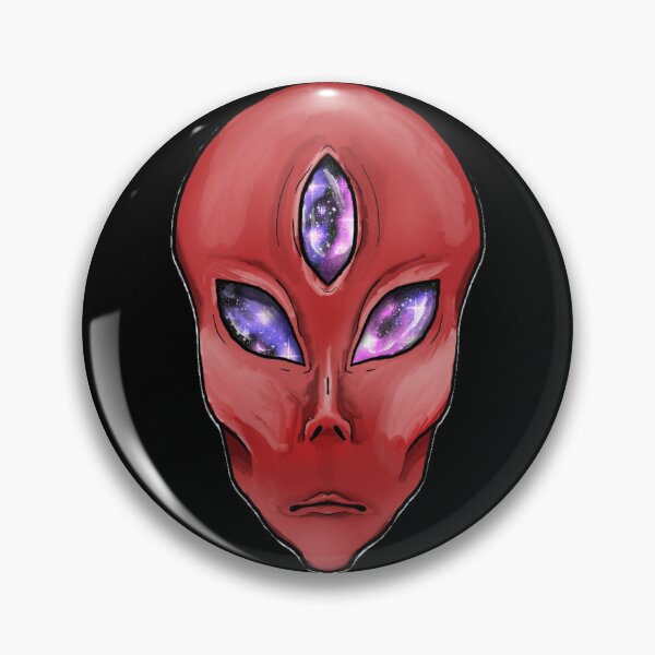 Item preview, Red 3 galaxy eyed alien designed and sold by Bailey Swinney.