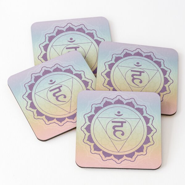 Item preview, Throat Chakra Mandala - Rainbow Sorbet + Plum designed and sold by Irene Estelle.