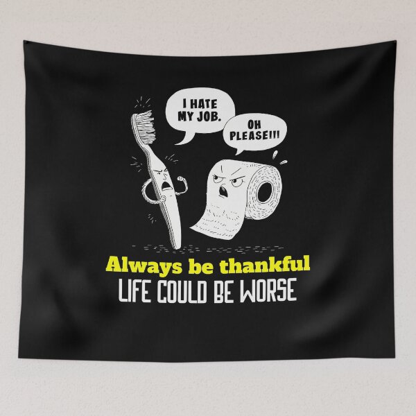 Item preview, Brush It Off, Be Thankful: Funny Bathroom Humor designed and sold by SpeakingPrint2.