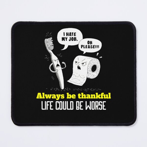 Item preview, Brush It Off, Be Thankful: Funny Bathroom Humor designed and sold by SpeakingPrint2.