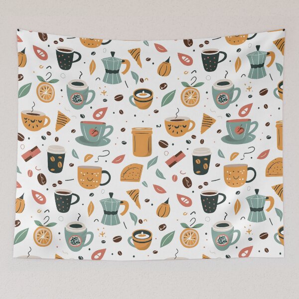 Item preview, Coffee seamless digital paper designed and sold by kizenya.