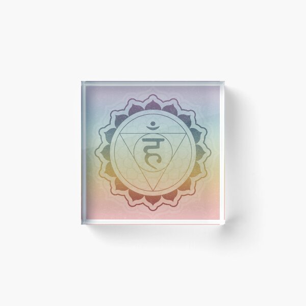 Item preview, Throat Chakra Mandala - Rainbow Sorbet + Rainbow Sunset designed and sold by Irene Estelle.