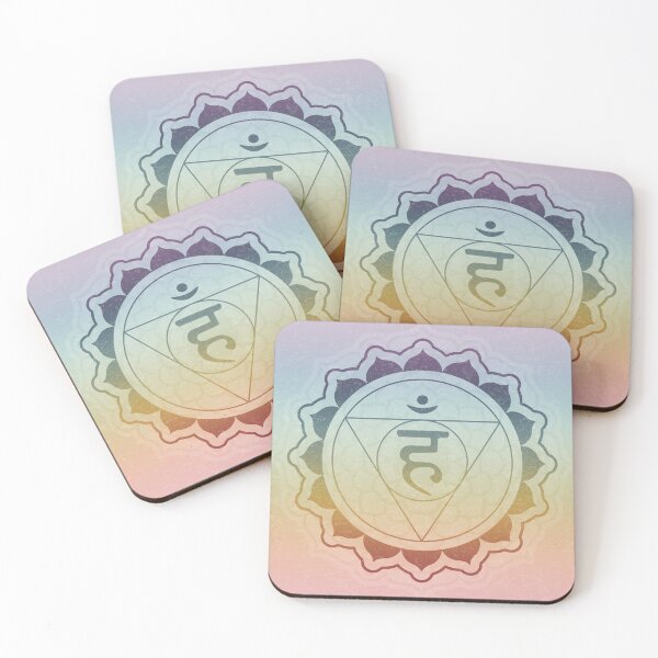 Item preview, Throat Chakra Mandala - Rainbow Sorbet + Rainbow Sunset designed and sold by Irene Estelle.