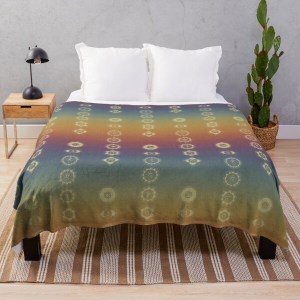 Item preview, The Seven Chakras - Rainbow Sunset + Gold designed and sold by Irene Estelle.