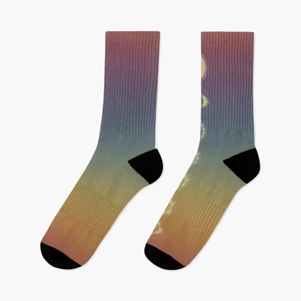 Item preview, The Seven Chakras - Rainbow Sunset + Gold designed and sold by Irene Estelle.