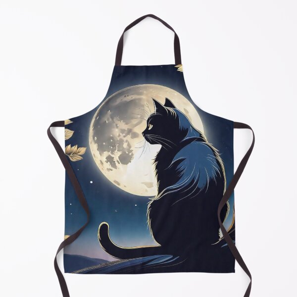 Item preview, Smart Black Cat on Tree Watching Full Moon Zoo Pals designed and sold by sportsimpact.