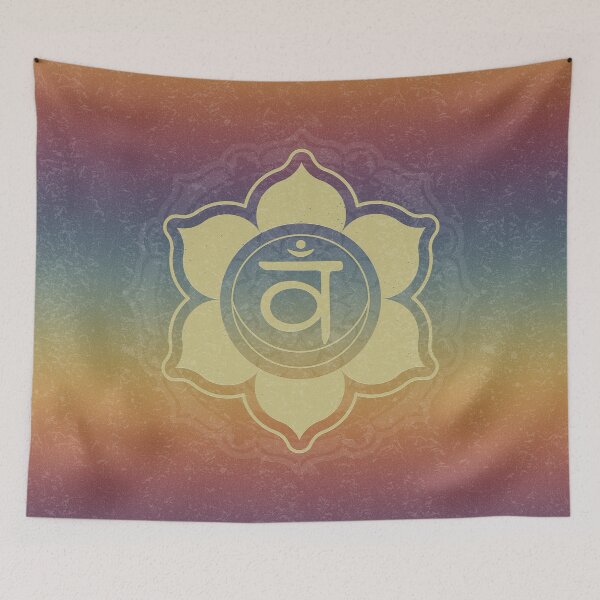 Item preview, Sacral Chakra Mandala - Rainbow Sunset + Gold designed and sold by Irene Estelle.