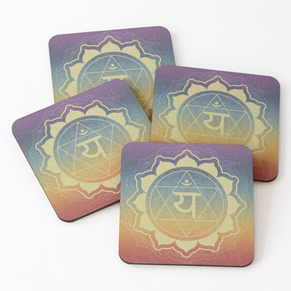 Item preview, Heart Chakra Mandala - Rainbow Sunset + Gold designed and sold by Irene Estelle.