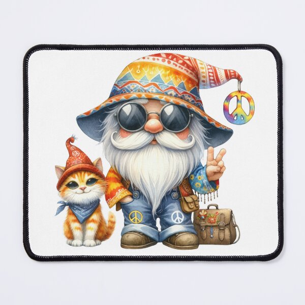 Item preview, Cute Rainbow Hippie Gnome designed and sold by Magnuna.