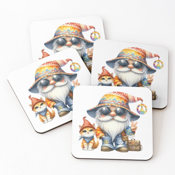 Item preview, Cute Rainbow Hippie Gnome designed and sold by Magnuna.