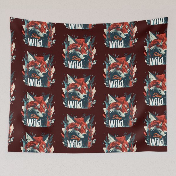 Item preview, Modern Geometry: Stay Wild Typography designed and sold by Ace Apparel  Attire.