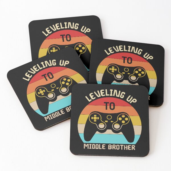Item preview, Leveling up to Middle Brother, gamer vintage new brother Toddler  designed and sold by Dapper-Art.